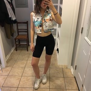 Vintage Crop Top Shirt